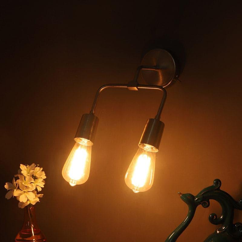 Vitae Glass & Metal Wall Lamp - Silver media 3