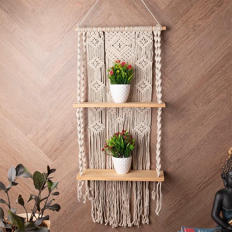 Neeja Macrame Wall Shelf media 3