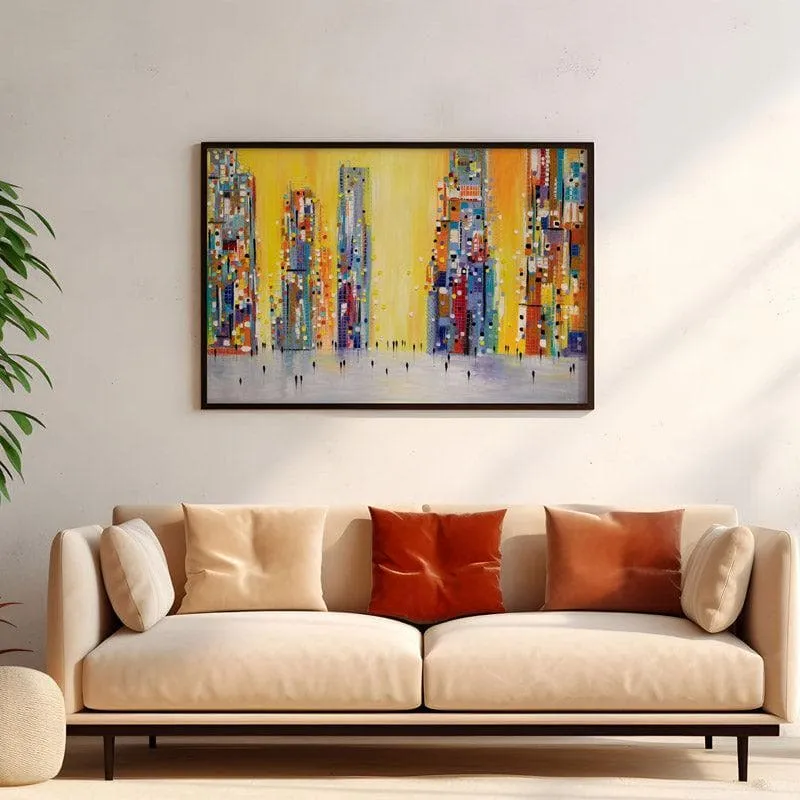 Sunny Day Wall Painting - Black Frame media 4