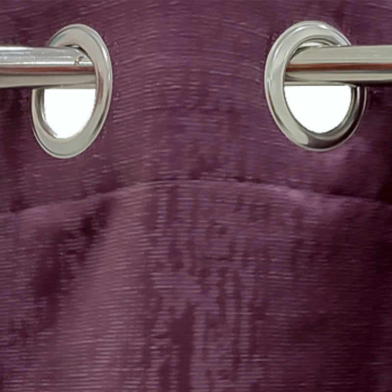 Clover Jaquard Blackout Curtain (Violet) - Set Of Two media 4