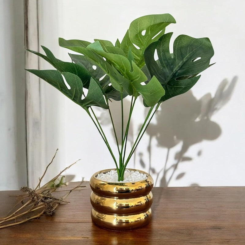 Lustra Ceramic Vase With Artificial Plant