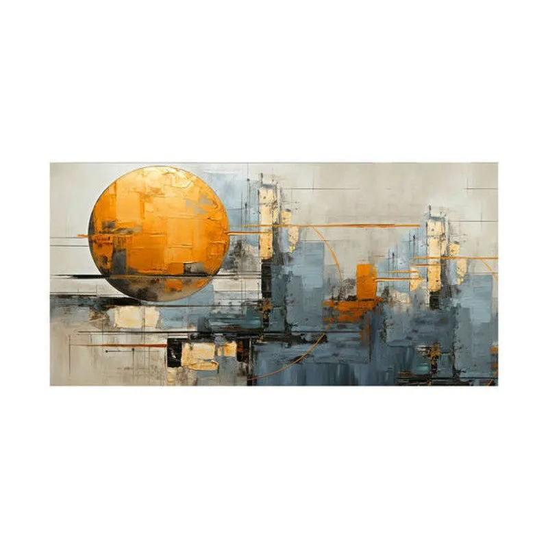 Modern Industrial Cityscape Wall Painting media 4