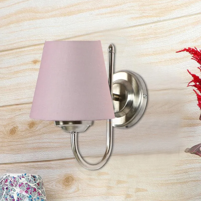 Altura Conical Fabric & Metal Wall Lamp - Grey media 3