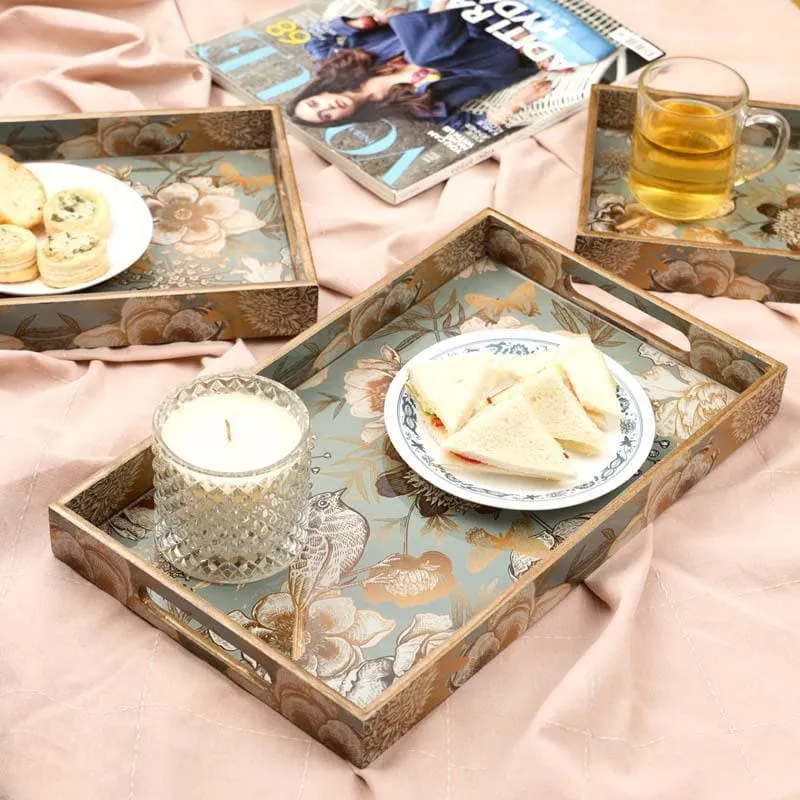 Sequeel Serving Tray (Teal) - Set Of Three media 3