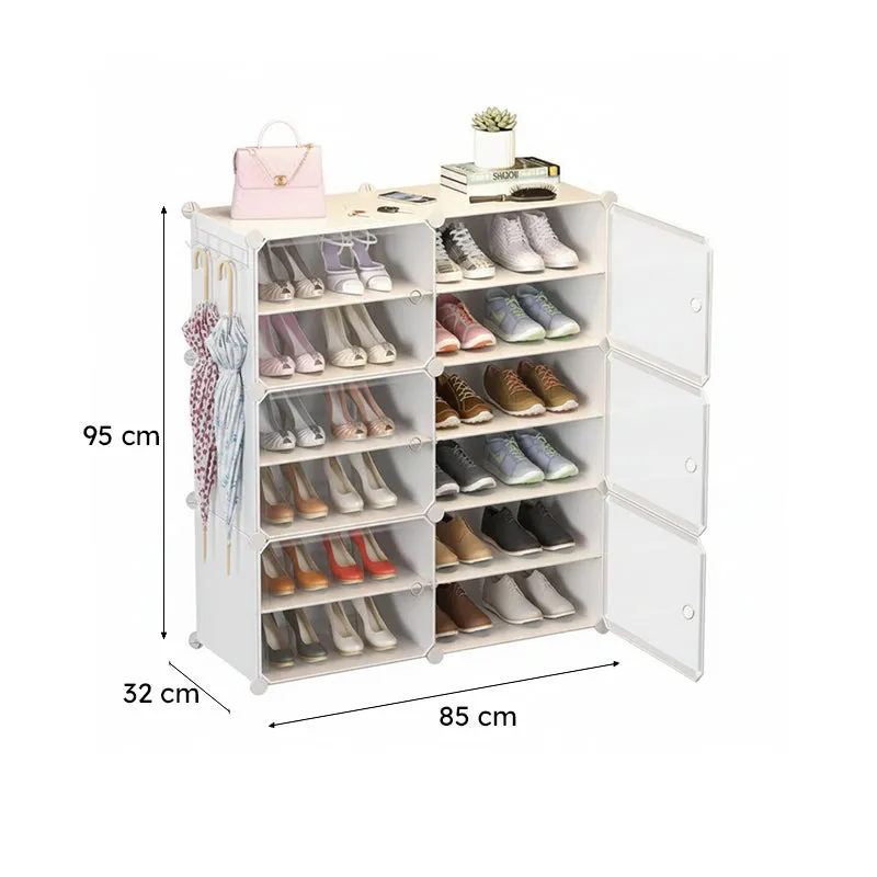 SpaceTread White Plastic & Metal Shoe Racks media 10