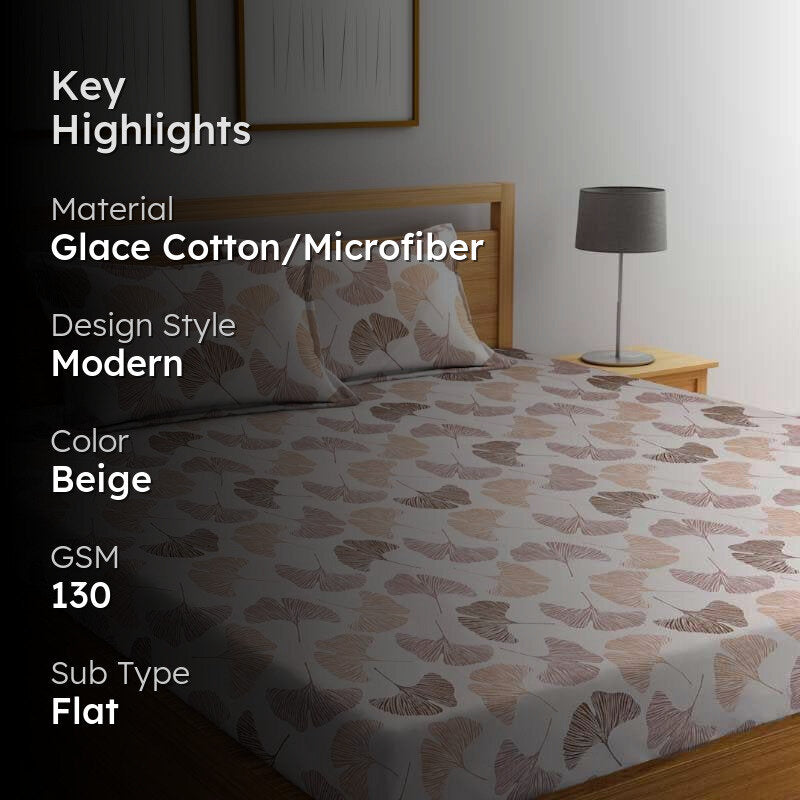 Merriamme Printed Microfiber Bedsheet - 130 GSM media 2