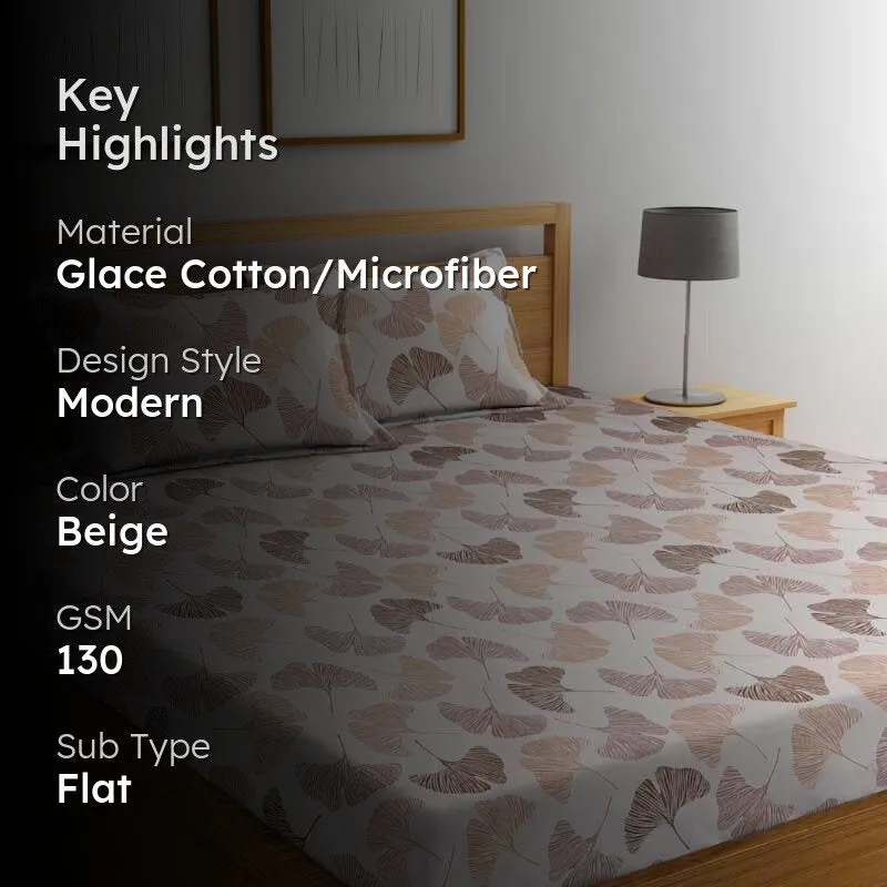 Merriamme Printed Microfiber Bedsheet - 130 GSM media 2