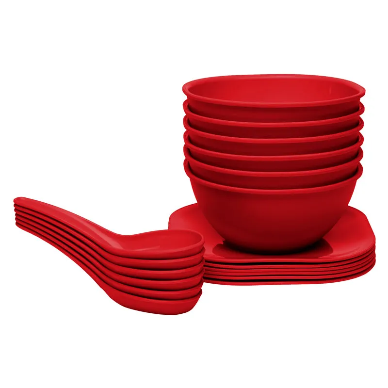 Cesar 400 ml Soup Bowl (Red) - Eighteen Piece Set media 5