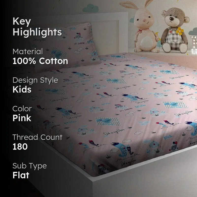 Dino World Cotton Bedsheet - 180 TC media 2