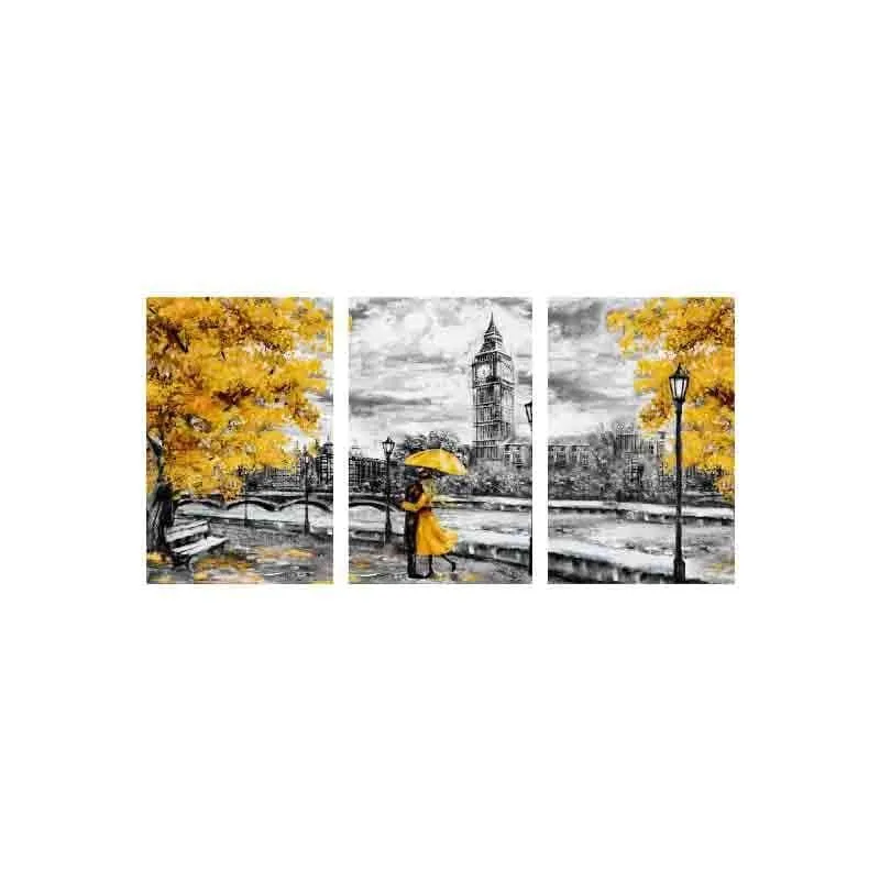 Love In Paris Poly Canvas Wall Art - Three Piece Set media 5