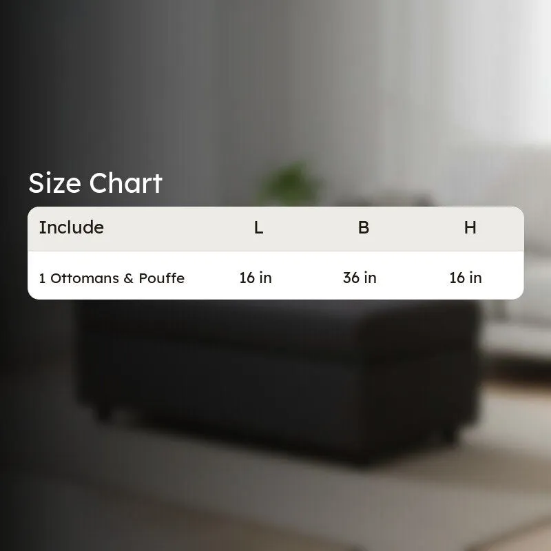 Zaviro Nuvia Ottoman - Grey media 8