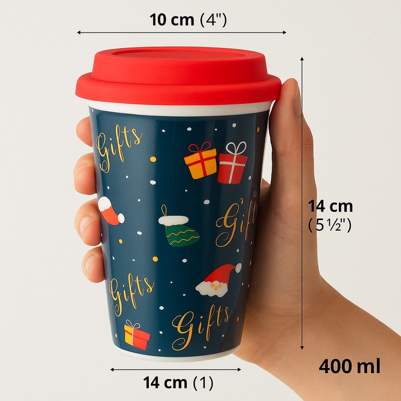 Santas Ceramic,Silicone Coffee Mug (400 mL) media 5