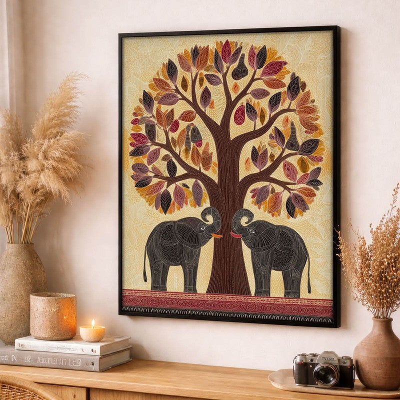 Aranya Canvas Wall Painting With Black Frame media 8