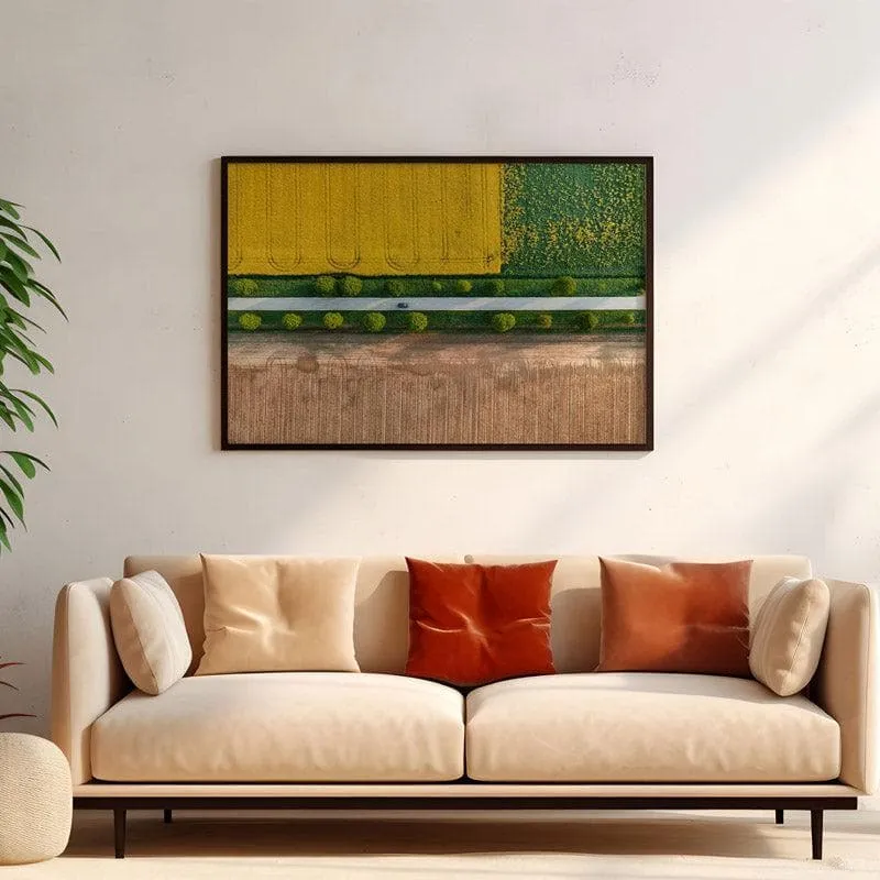 Prekmurje Canvas Wall Painting - Black Frame media 4