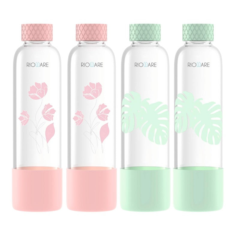Rioware PureSip Everyday Bottle (Pink & Green, 750 mL Each) - Set Of Four media 3