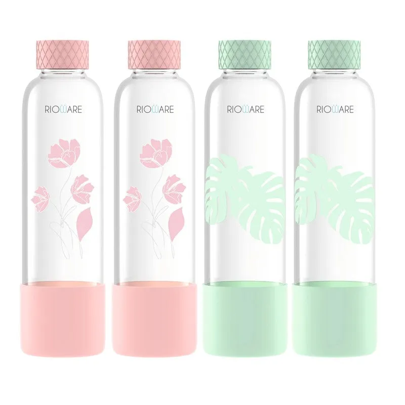 Rioware PureSip Everyday Bottle (Pink & Green, 750 mL Each) - Set Of Four media 3