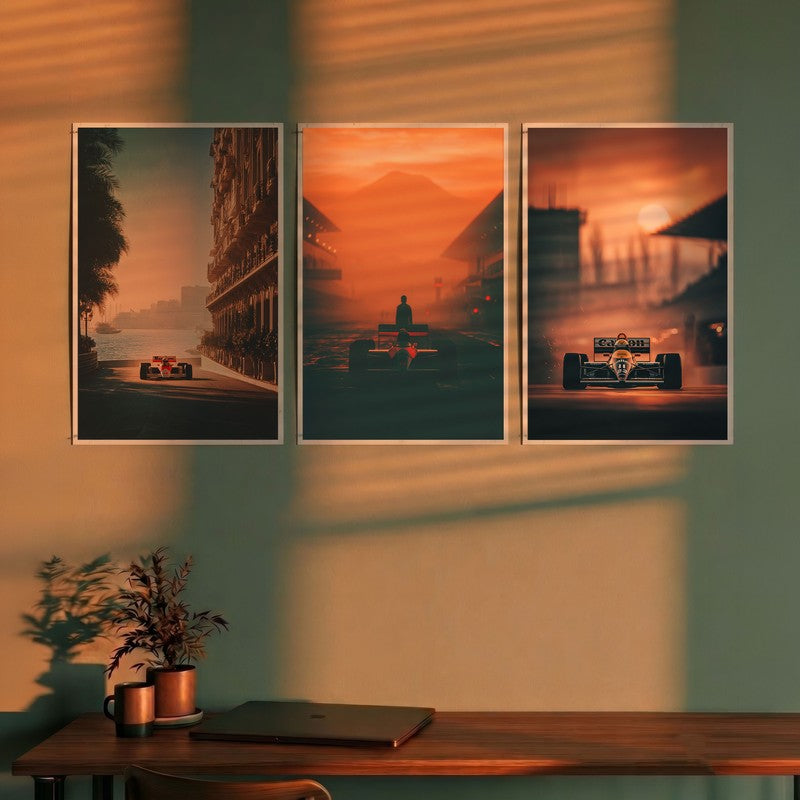 Future Asphalt Cars Polymer Wall Poster