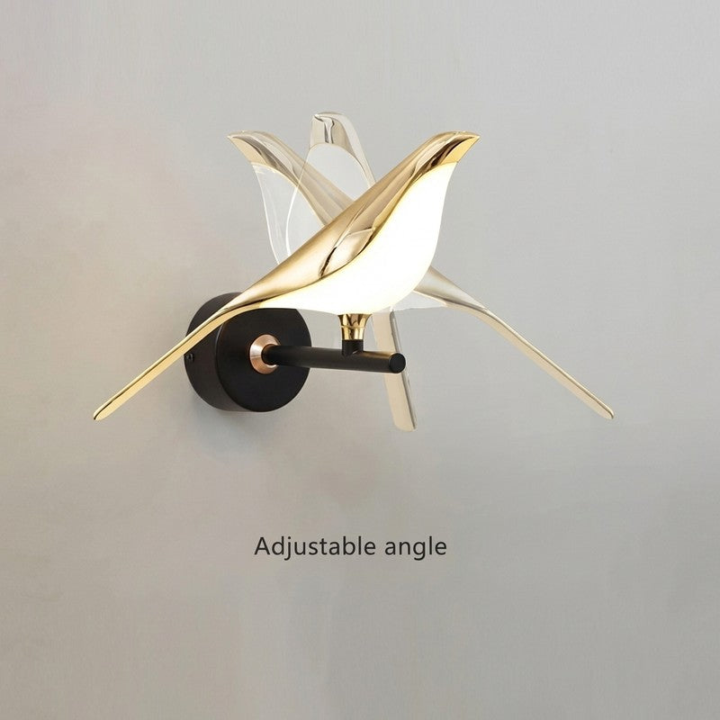 Perched Glow Acrylic & Metal Wall Lamp media 5