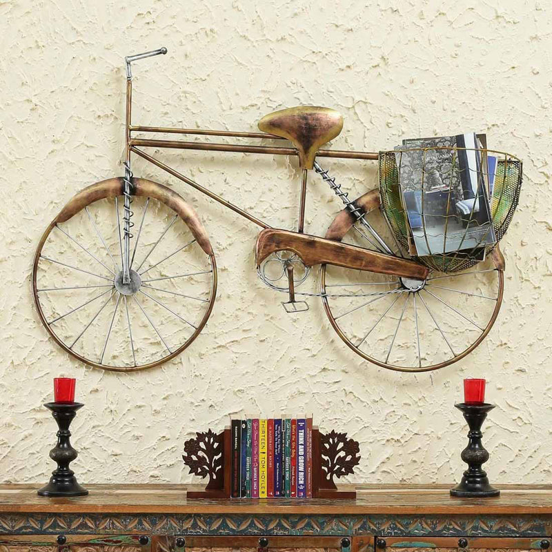 Rustic Bicycle Iron Wall Accent