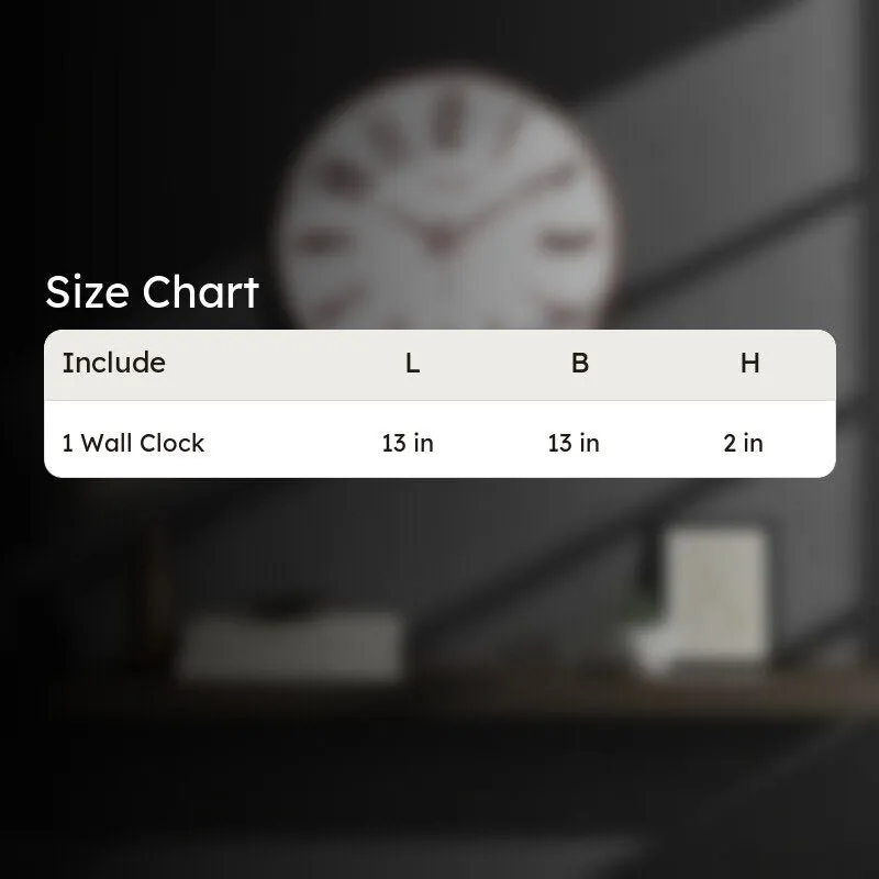 Elite Numeric Plastic Wall Clock - White & Rose Gold media 8