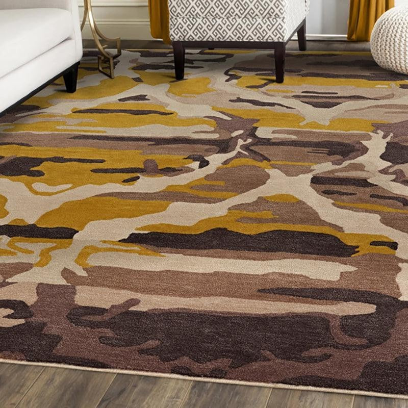 Veles Hand Tufted Abstract Wool & Nylon Carpet - Yellow media 8