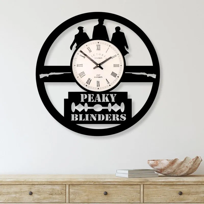 Halo Steel Analog Wall Clock - Black media 1