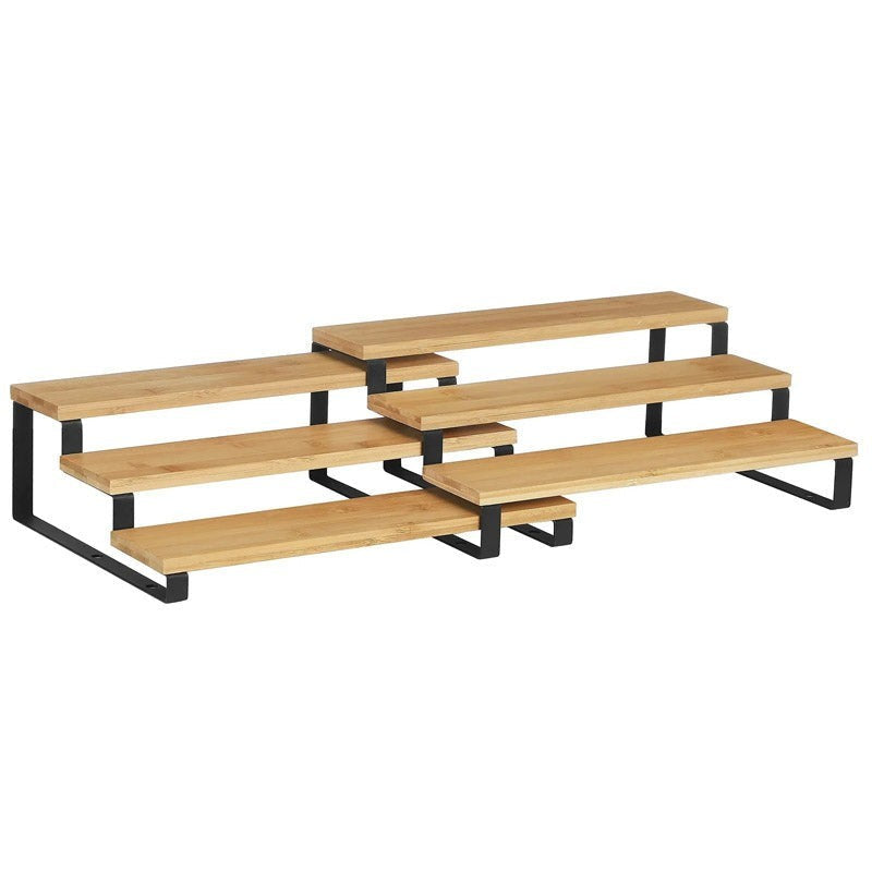 Stacko Carbon Steel Adjustable Multi-Tier Rack (Black) - Set Of Two media 6