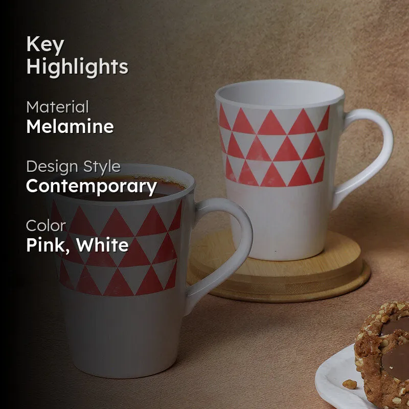 Mivano Melamine Coffee Mug (400 mL Each/Red) - Set of Two media 2