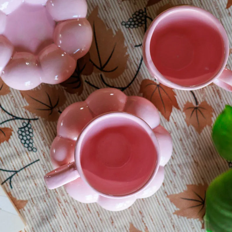 Bubble Buddy Cup & Saucer (Pink/200 mL Each) - Set of Two media 6