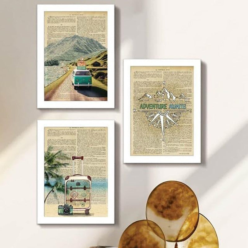 Beachy Roadtrip Wall Art - Set Of Three