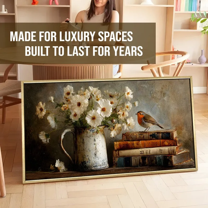 Whispered Grace Canvas Wall Painting With Frame media 5