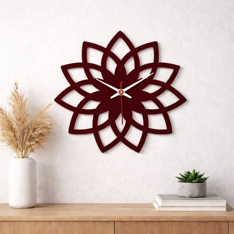 Blossom Frame Wooden Wall Clock media 1