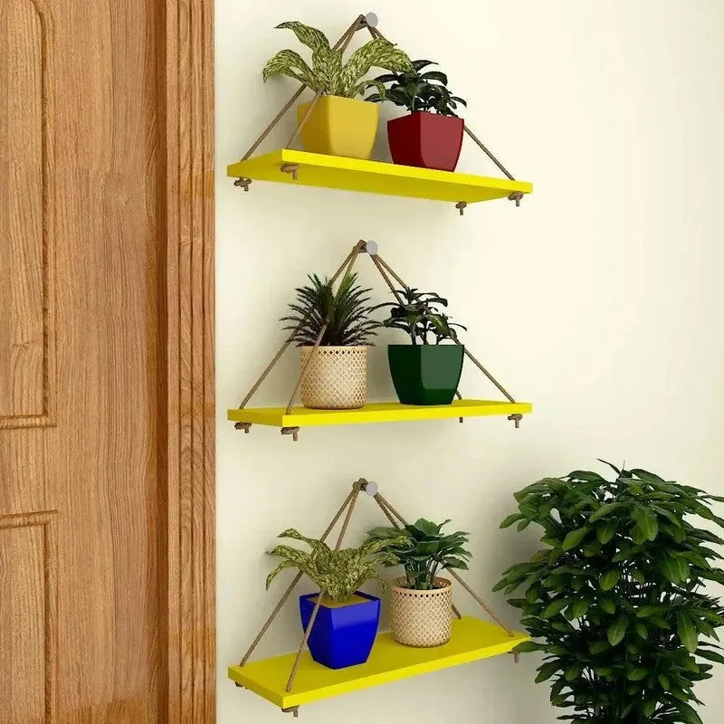 Accent Arc (MDF,Wood) Shelves - Set Of Three media 3