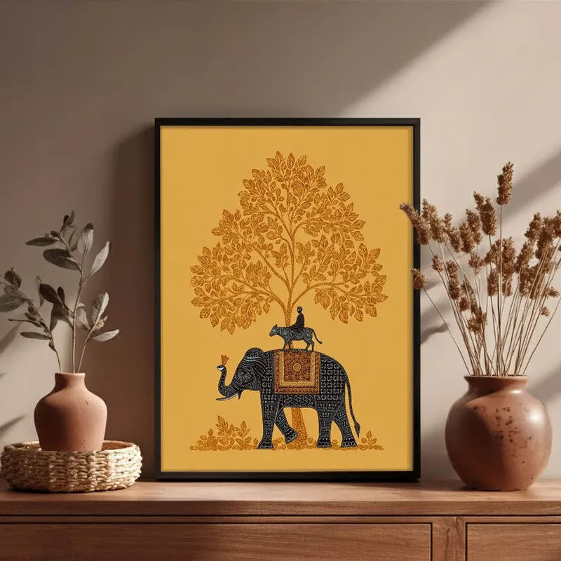 Vanraj Canvas Wall Painting With Black Frame media 3