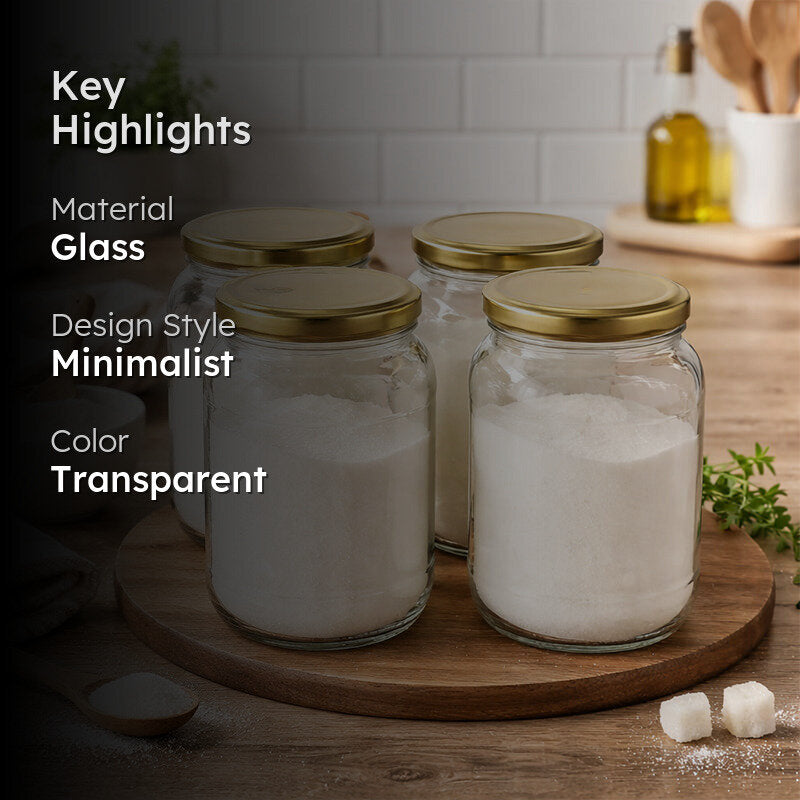 Ripple Airtight Storage Jar (500 mL Each) - Set Of Four media 2