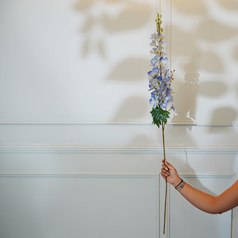 Faux Delphinium Lavender Flower Stick (Blue) - 43 CM