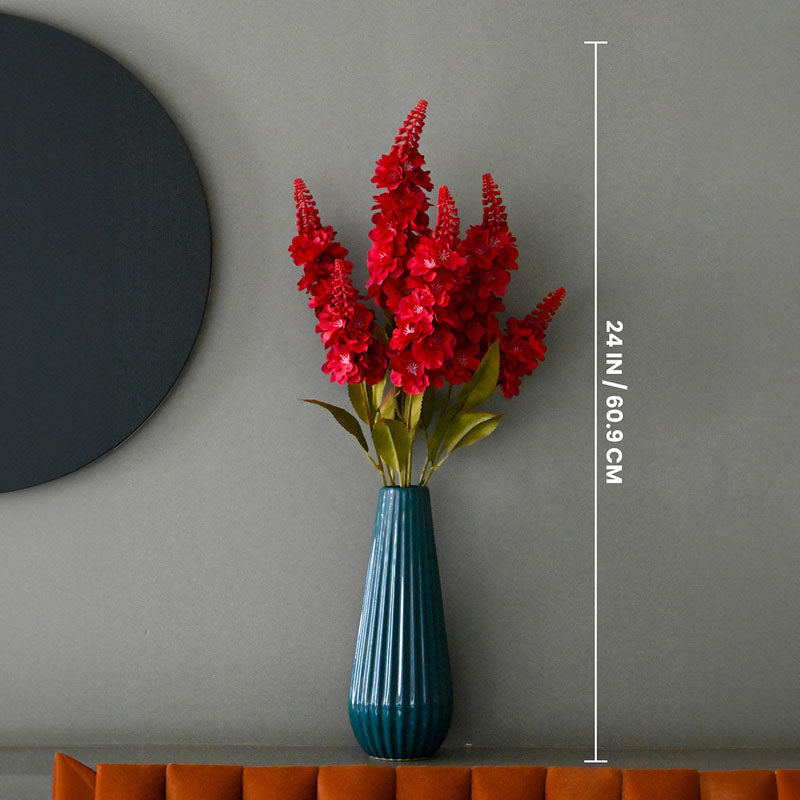 Faux Everlasting Snapdragon Flower Stick - Red media 4