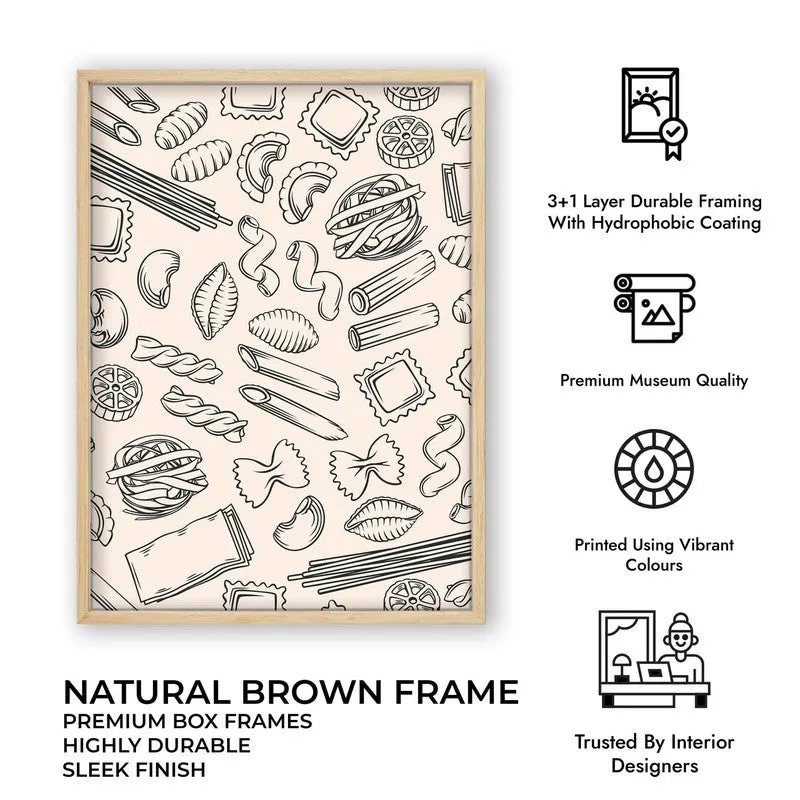 CulinaryDoodle Archival Canvas Wall Art - Brown media 11