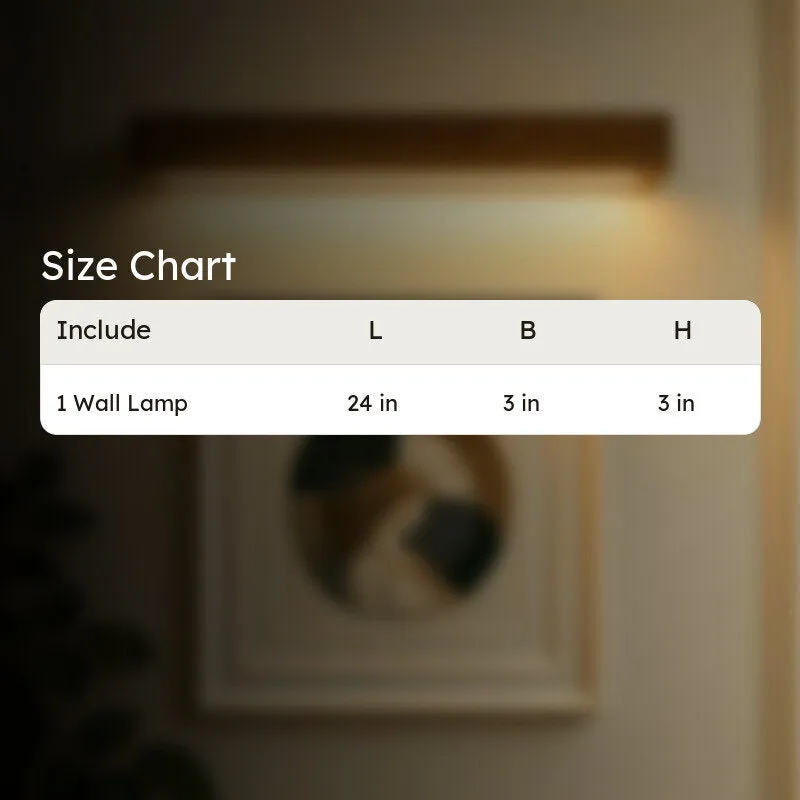 Slim Rose Wood LED Wall Lamp media 6