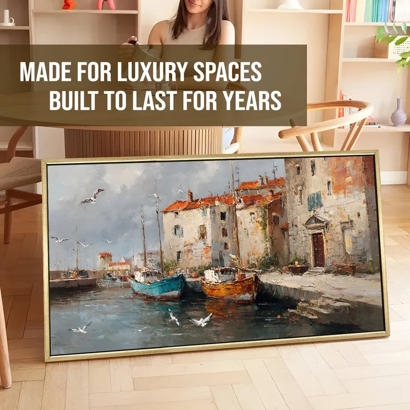 Saltwind Canvas Wall Painting With Frame media 5
