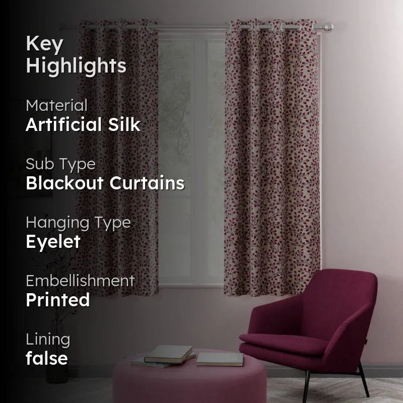 Druva Floral Curtain - Set Of Two media 2