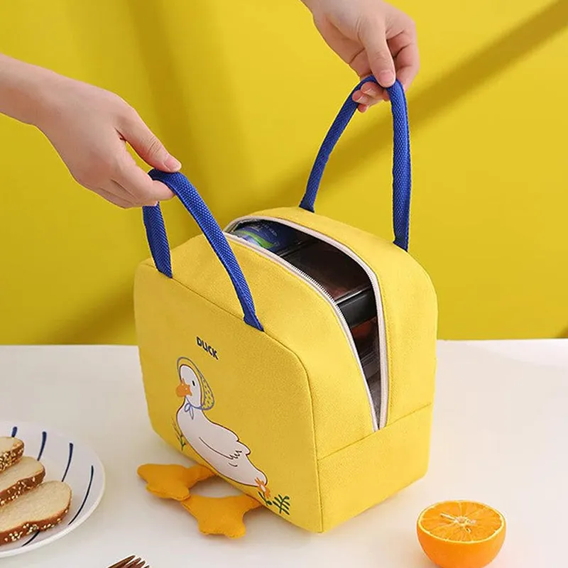 Duck Charm Oxford Lunch Bag - Yellow media 1