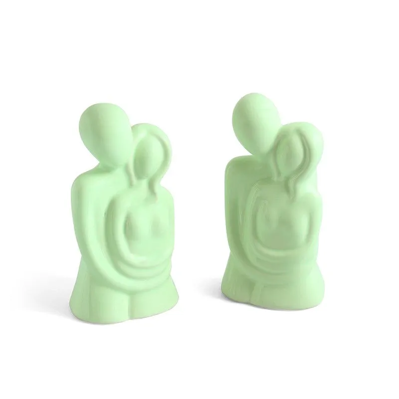 Timeless Togetherness Ceramic Showpiece - Set Of Two media 3