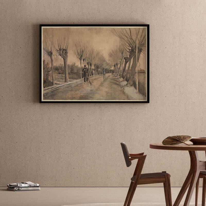 Road In Etten By Vincent Van Gogh - Black Frame