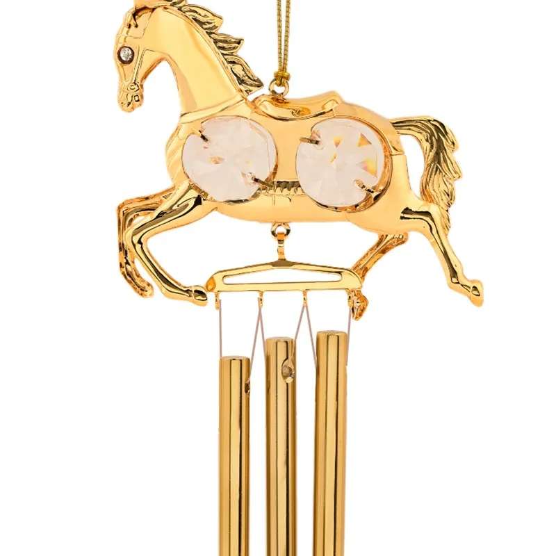 Golden Gallop 24K Gold Plated Mild Steel Windchime media 5