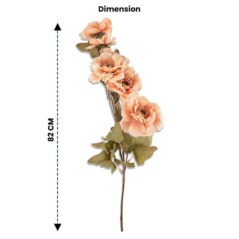 AarviDecor Peony Peach Silk Artificial Flowers media 7