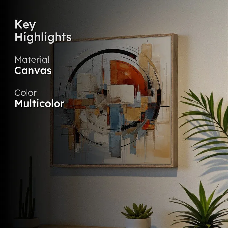 Abstract Geometry Wall Art With Frame media 2