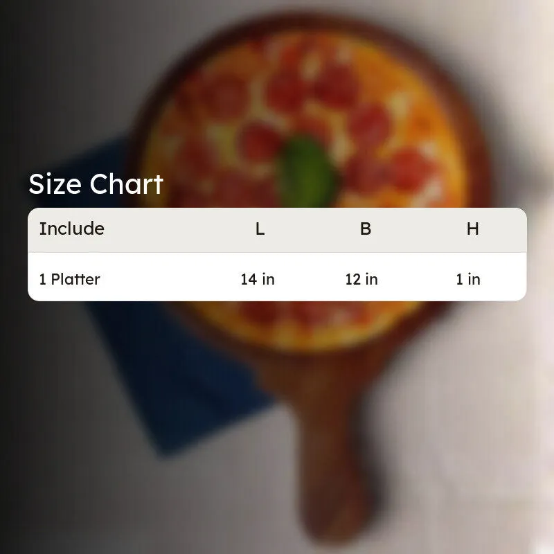 Natura Pizza Wood Serving Platter media 6