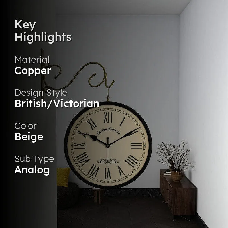 Heritagex Double Sided Wall Clock media 2
