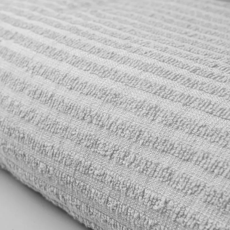 Micro Cotton LuxeDry Striped Bath Towel - White media 3